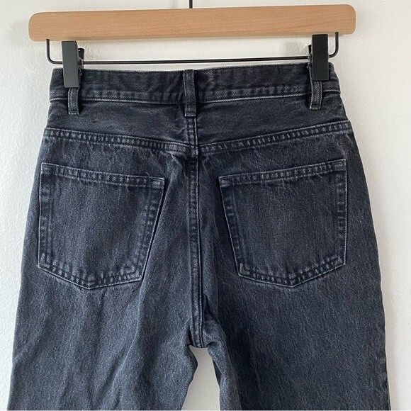 a.p.c. sailor jeans washed black high rise size 24 - Picture 7 of 13